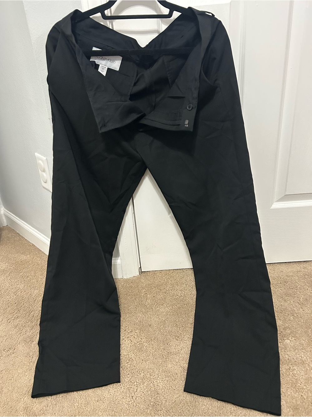 Calvin Klein Black Men's Dress Trousers